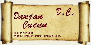 Damjan Ćućun vizit kartica